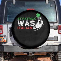Funny St Patrick Was Italian Spare Tire Cover St Patrick's Day Italian Pinched Fingers Shamrock