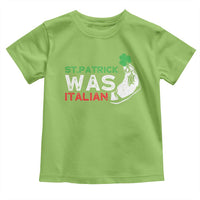 Funny St Patrick Was Italian Toddler T Shirt St Patrick's Day Italian Pinched Fingers Shamrock