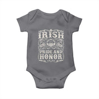 Irish Pride And Honor Baby Onesie Vintage Claddagh Ring Celtic Knot