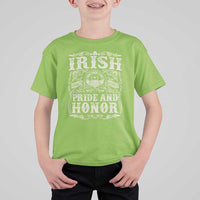 Irish Pride And Honor T Shirt For Kid Vintage Claddagh Ring Celtic Knot