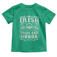 Irish Pride And Honor Toddler T Shirt Vintage Claddagh Ring Celtic Knot