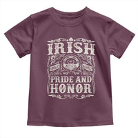 Irish Pride And Honor Toddler T Shirt Vintage Claddagh Ring Celtic Knot