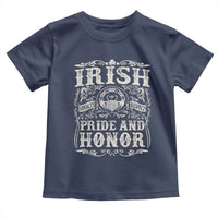 Irish Pride And Honor Toddler T Shirt Vintage Claddagh Ring Celtic Knot