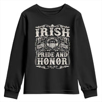 Irish Pride And Honor Youth Sweatshirt Vintage Claddagh Ring Celtic Knot