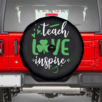 St Patrick's Day Teach Love Inspire Spare Tire Cover Teacher Shamrock