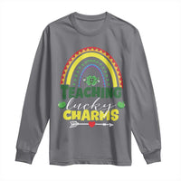 Funny St Patrick's Day Teacher Long Sleeve Shirt Teaching Lucky Charms