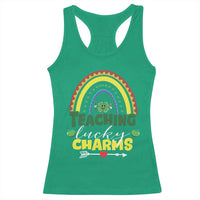 Funny St Patrick's Day Teacher Racerback Tank Top Teaching Lucky Charms