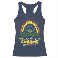 Funny St Patrick's Day Teacher Racerback Tank Top Teaching Lucky Charms