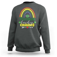 Funny St Patrick's Day Teacher Sweatshirt Teaching Lucky Charms