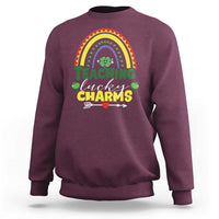 Funny St Patrick's Day Teacher Sweatshirt Teaching Lucky Charms