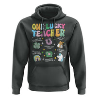 Funny St Patrick's Day Irish Teacher Hoodie One Lucky Teacher Lucky Era Shamrock