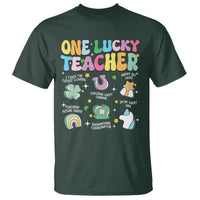 Funny St Patrick's Day Irish Teacher T Shirt One Lucky Teacher Lucky Era Shamrock