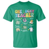 Funny St Patrick's Day Irish Teacher T Shirt One Lucky Teacher Lucky Era Shamrock