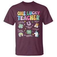 Funny St Patrick's Day Irish Teacher T Shirt One Lucky Teacher Lucky Era Shamrock