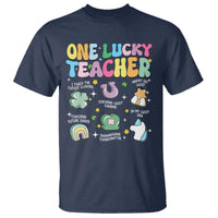 Funny St Patrick's Day Irish Teacher T Shirt One Lucky Teacher Lucky Era Shamrock