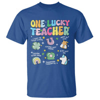 Funny St Patrick's Day Irish Teacher T Shirt One Lucky Teacher Lucky Era Shamrock