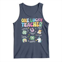 Funny St Patrick's Day Irish Teacher Tank Top One Lucky Teacher Lucky Era Shamrock