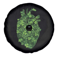 Funny St Patrick's Day Shamrock Heart Cardiac Nurse Anatomy Spare Tire Cover