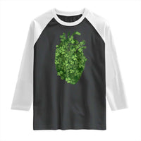 Funny St Patrick's Day Shamrock Heart Cardiac Nurse Anatomy Raglan Shirt