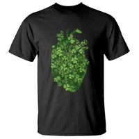 Funny St Patrick's Day Shamrock Heart Cardiac Nurse Anatomy T Shirt