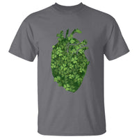 Funny St Patrick's Day Shamrock Heart Cardiac Nurse Anatomy T Shirt