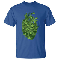 Funny St Patrick's Day Shamrock Heart Cardiac Nurse Anatomy T Shirt