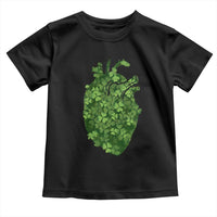 Funny St Patrick's Day Shamrock Heart Cardiac Nurse Anatomy Toddler T Shirt