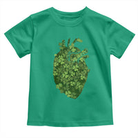 Funny St Patrick's Day Shamrock Heart Cardiac Nurse Anatomy Toddler T Shirt