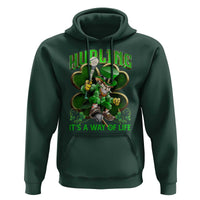 Funny Hurling It's A Way Of Life Hoodie Leprechaun Shamrock Irish Sport