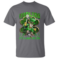 Funny Hurling It's A Way Of Life T Shirt Leprechaun Shamrock Irish Sport