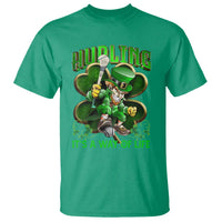 Funny Hurling It's A Way Of Life T Shirt Leprechaun Shamrock Irish Sport