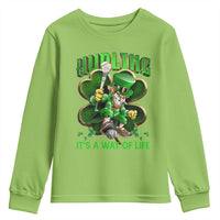 Funny Hurling It's A Way Of Life Youth Sweatshirt Leprechaun Shamrock Irish Sport