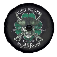 Funny Irish Pirate Full Of Blarrney Kiss Me For Good Luck Spare Tire Cover St Patrick's Day