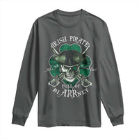 Funny Irish Pirate Full Of Blarrney Kiss Me For Good Luck Long Sleeve Shirt St Patrick's Day
