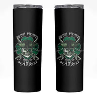 Funny Irish Pirate Full Of Blarrney Kiss Me For Good Luck Skinny Tumbler St Patrick's Day