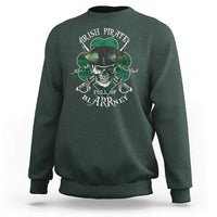 Funny Irish Pirate Full Of Blarrney Kiss Me For Good Luck Sweatshirt St Patrick's Day