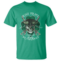 Funny Irish Pirate Full Of Blarrney Kiss Me For Good Luck T Shirt St Patrick's Day