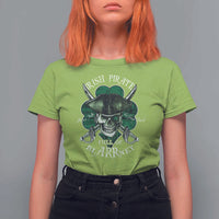 Funny Irish Pirate Full Of Blarrney Kiss Me For Good Luck T Shirt For Women St Patrick's Day