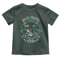 Funny Irish Pirate Full Of Blarrney Kiss Me For Good Luck Toddler T Shirt St Patrick's Day