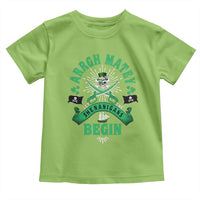 Funny St Patrick's Day Pirate Toddler T Shirt Arrgh Matey Let The Shenanigans Begin Shamrock