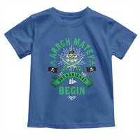 Funny St Patrick's Day Pirate Toddler T Shirt Arrgh Matey Let The Shenanigans Begin Shamrock