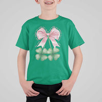 Not Lucky Just Blessed T Shirt For Kid Blessed Christian Shamrocks St Patricks Day Coquette