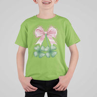 Not Lucky Just Blessed T Shirt For Kid Blessed Christian Shamrocks St Patricks Day Coquette