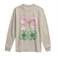 Not Lucky Just Blessed Long Sleeve Shirt Blessed Christian Shamrocks St Patricks Day Coquette