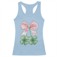 Not Lucky Just Blessed Racerback Tank Top Blessed Christian Shamrocks St Patricks Day Coquette