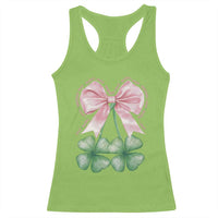 Not Lucky Just Blessed Racerback Tank Top Blessed Christian Shamrocks St Patricks Day Coquette