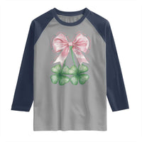 Not Lucky Just Blessed Raglan Shirt Blessed Christian Shamrocks St Patricks Day Coquette