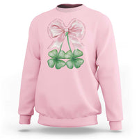 Not Lucky Just Blessed Sweatshirt Blessed Christian Shamrocks St Patricks Day Coquette
