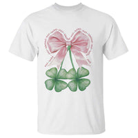 Not Lucky Just Blessed T Shirt Blessed Christian Shamrocks St Patricks Day Coquette