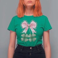 Not Lucky Just Blessed T Shirt For Women Blessed Christian Shamrocks St Patricks Day Coquette